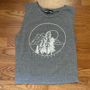 Grey California Tank Top
